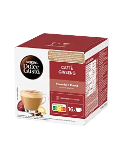 Nescaf&eacute; Caff&egrave; Ginseng package and capsule for Dolce Gusto
