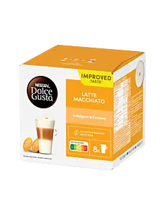 Nescaf&eacute; Latte Macchiato package and capsule for Dolce Gusto