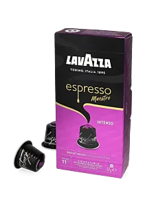 Lavazza Espresso Intenso package and capsule for Nespresso&reg;
