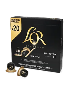 L'OR Ristretto Big Pack package and capsule for Nespresso&Acirc;&reg;
