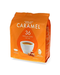 Kaffekapslen Caramel 36 package and pods for Senseo
