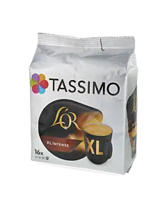 L'OR XL Intense package and capsule for Tassimo