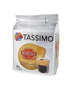 Marcilla Caf&eacute; Largo package and capsule for Tassimo