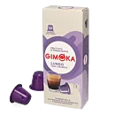Gimoka Lungo package and capsule for Nespresso

