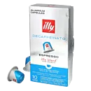 illy Decaffeinato package and capsule for Nespresso
