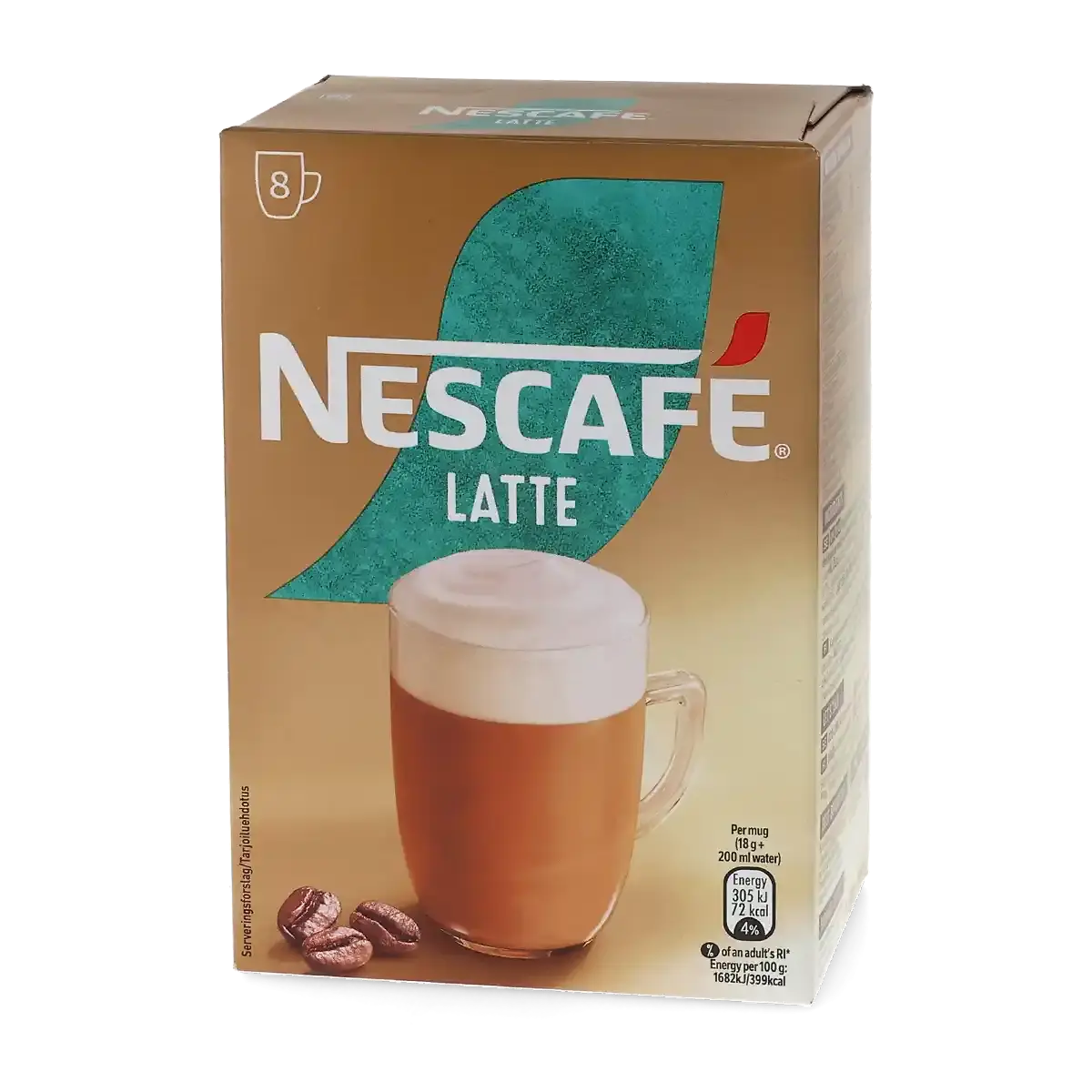 Nescafé | Latte - 8 Instant Coffee Sachets