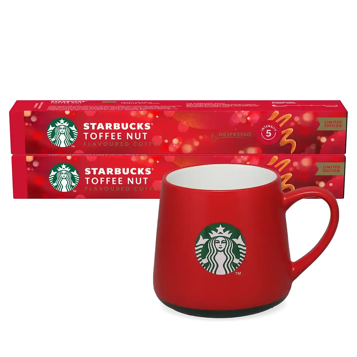 Toffee Nut + Red Mug Bundle